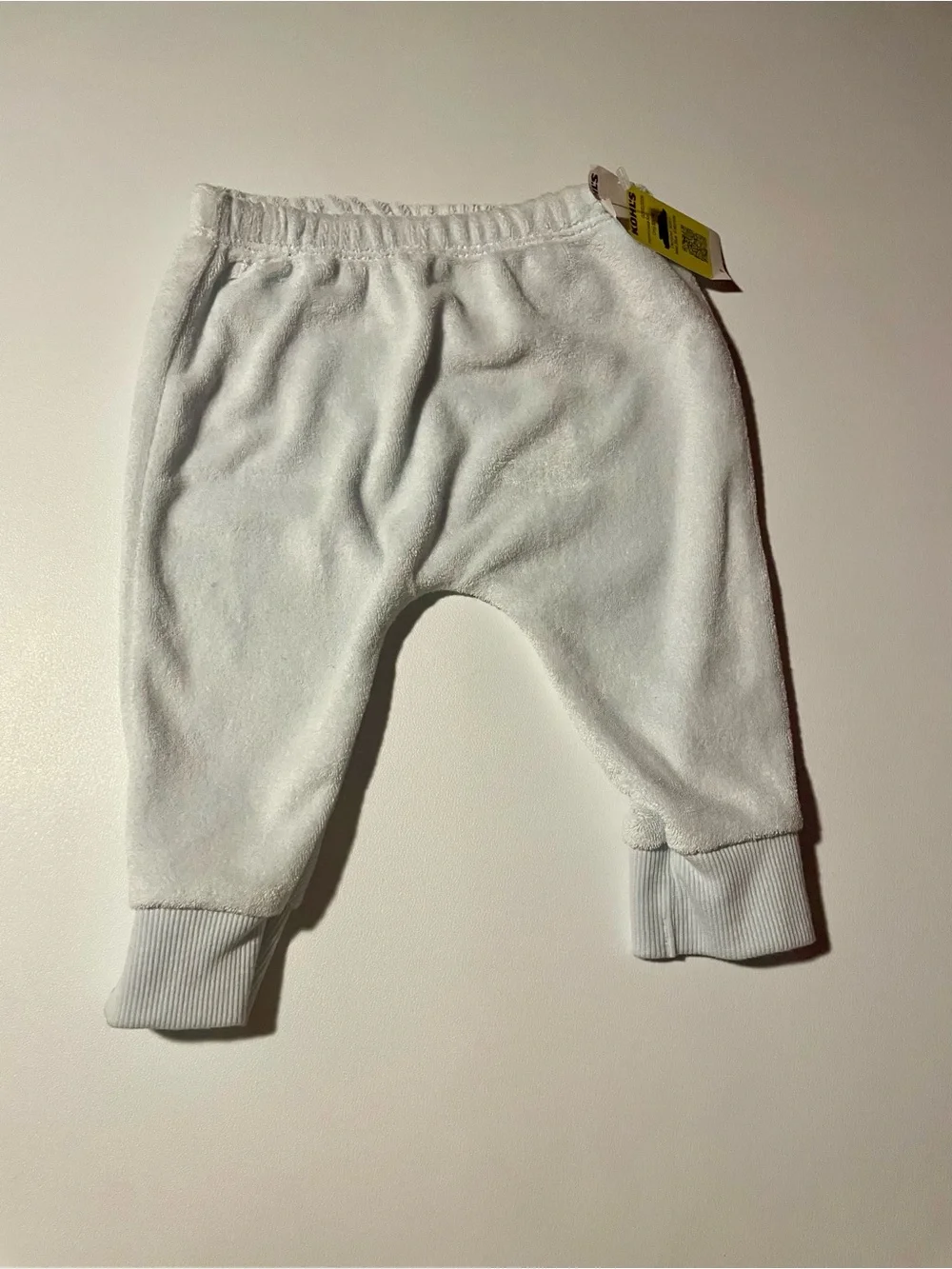 Carter's Pale Ice Blue Terry Cloth Animal Face Baby Pants 6 Months NWT Unisex